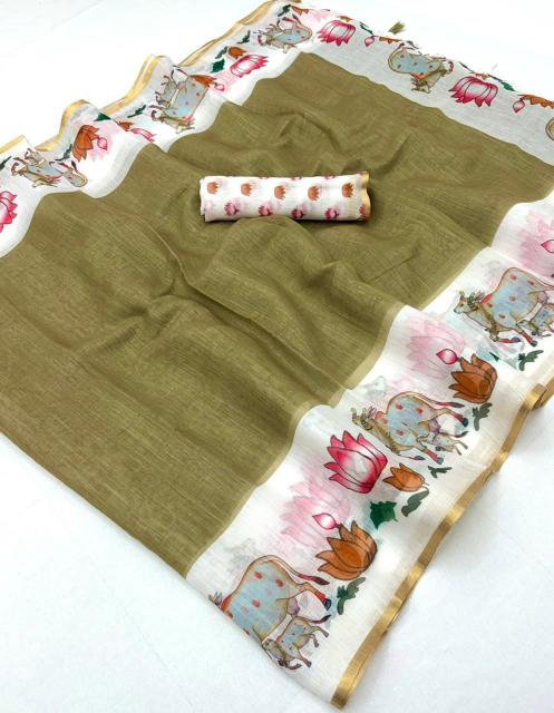 Vastrangan lisha linen-2 wholesale saree market
